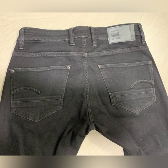 Men’s Black G-Star Raw Super Slim (Skinny) Jeans - 31” Waist x 32” Length - Picture 2 of 6